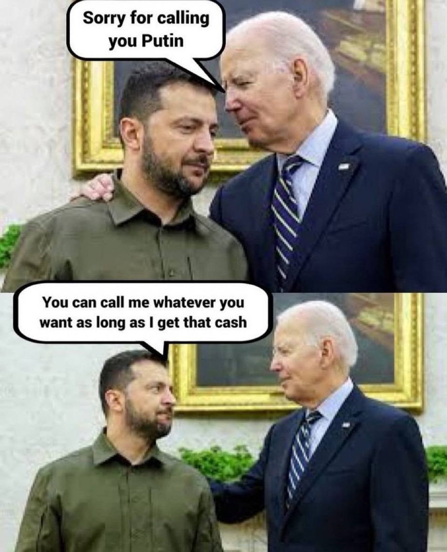 Biden to Zelensky – sorry for calling you Putin
