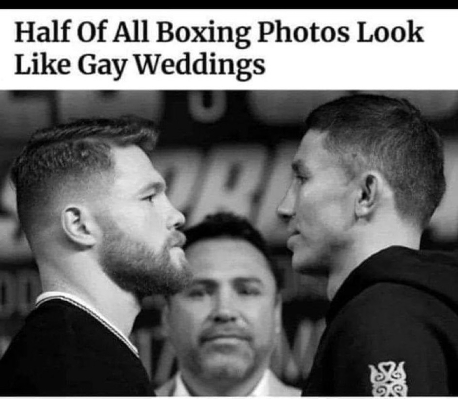 Boxing photos look like gay wedding