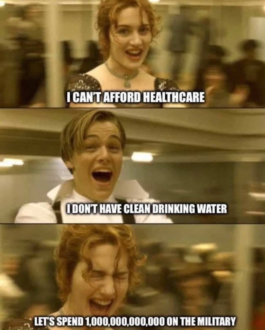 Cant afford healthcare and clean drinking water