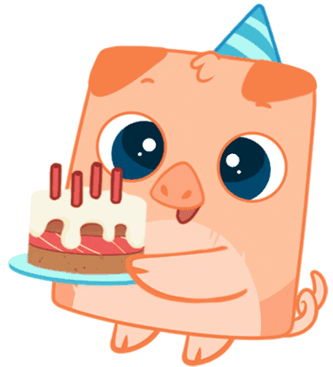 Celebrate Happy Birthday GIF By Bibi.Pet