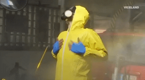 Covid Yellow Suit Virus Protection