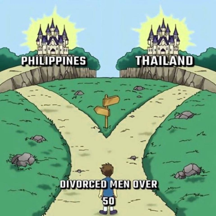 Divorced men over 50 – Philippines vs Thailand
