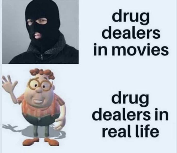 Drug dealers in movies vs. real life