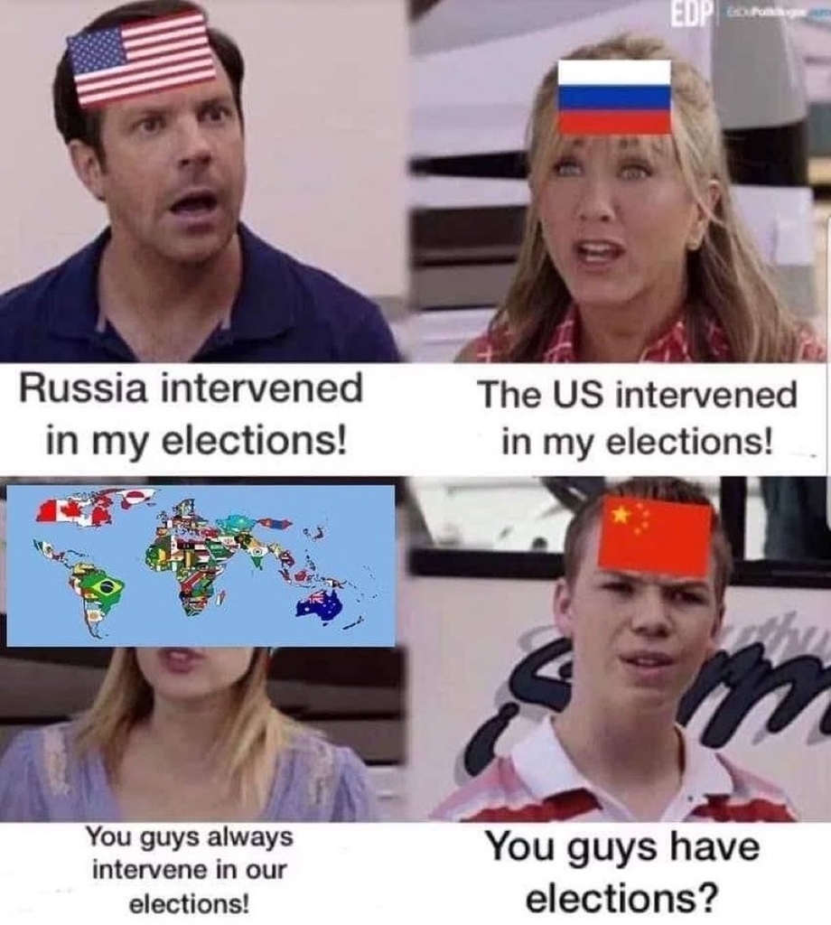 Election interference meme
