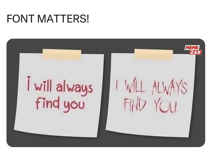 Font matters