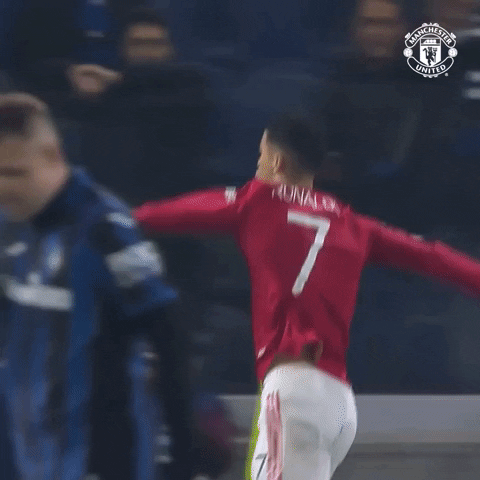 Happy Champions League gif Manchester United