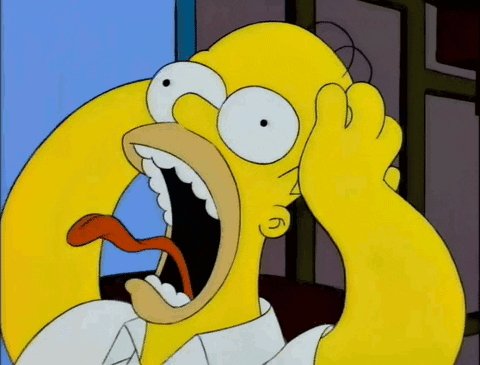 Homer Simpson Screaming gif