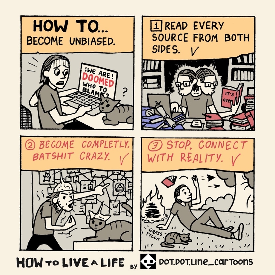 How to become unbiased meme
