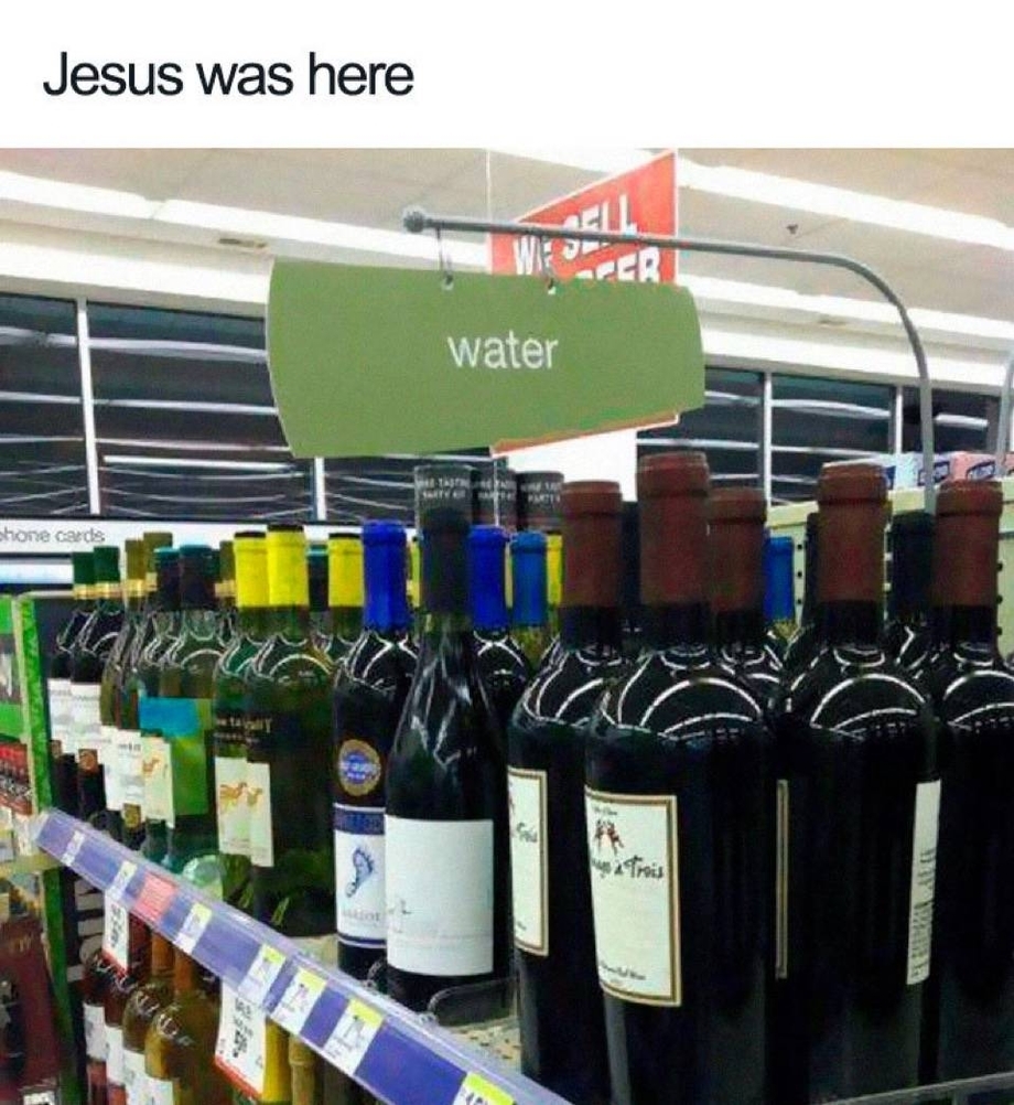 Jesus was here at the liquor store