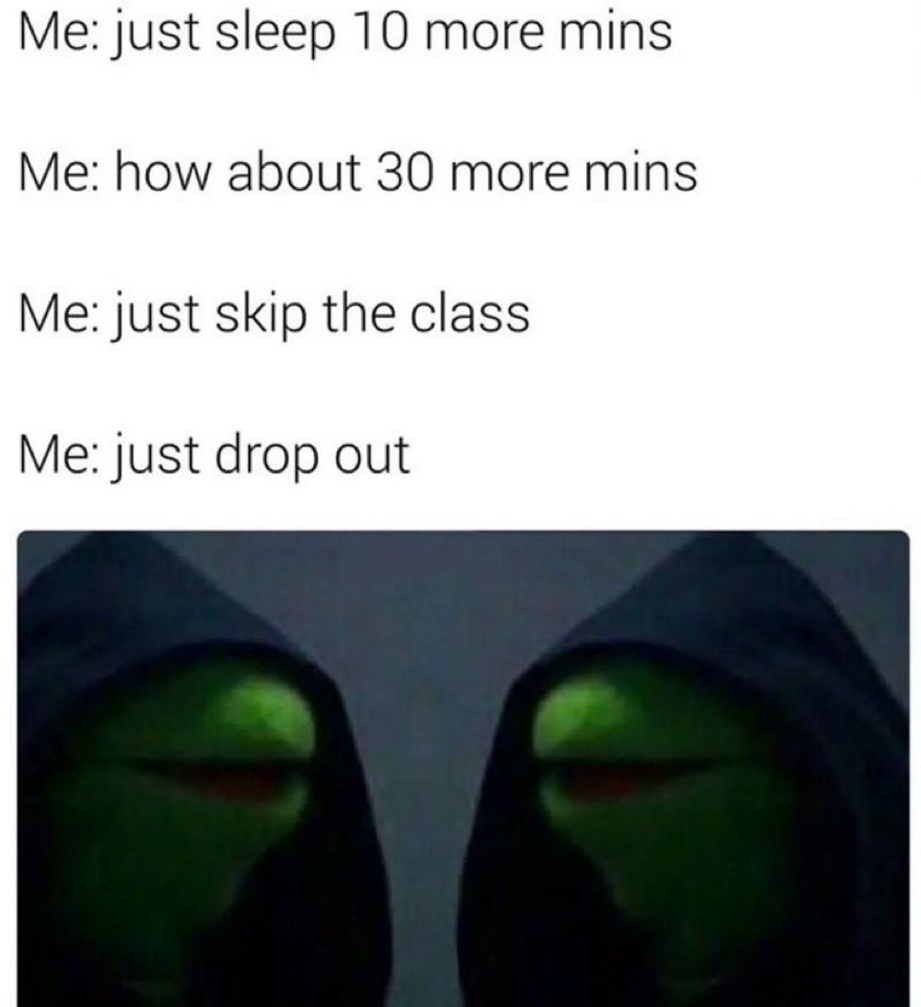 Just sleep a bit more meme