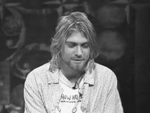 Kurt Cobain Laughing gif