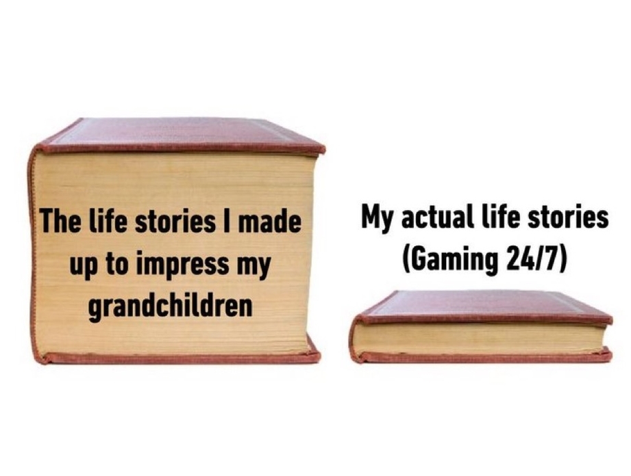 Life stories I made up meme