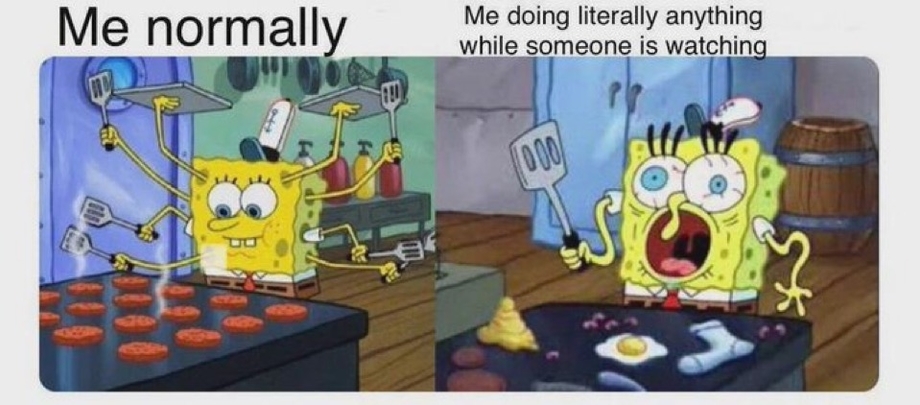 Me normally vs. multi-tasking meme