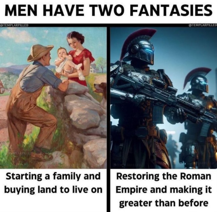 Men have two fantasies
