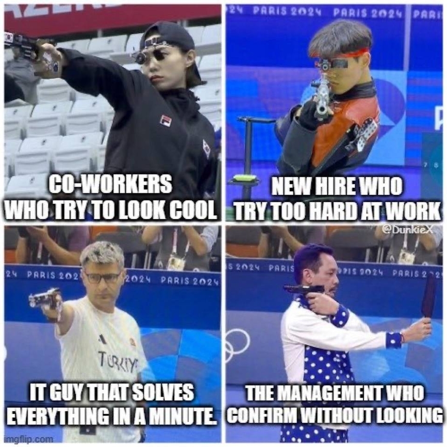 My co-workers in Olympics