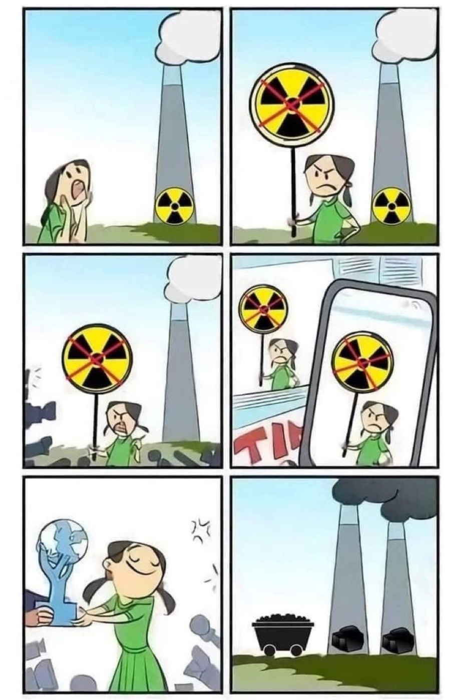 Nuclear energy and environmentalists meme