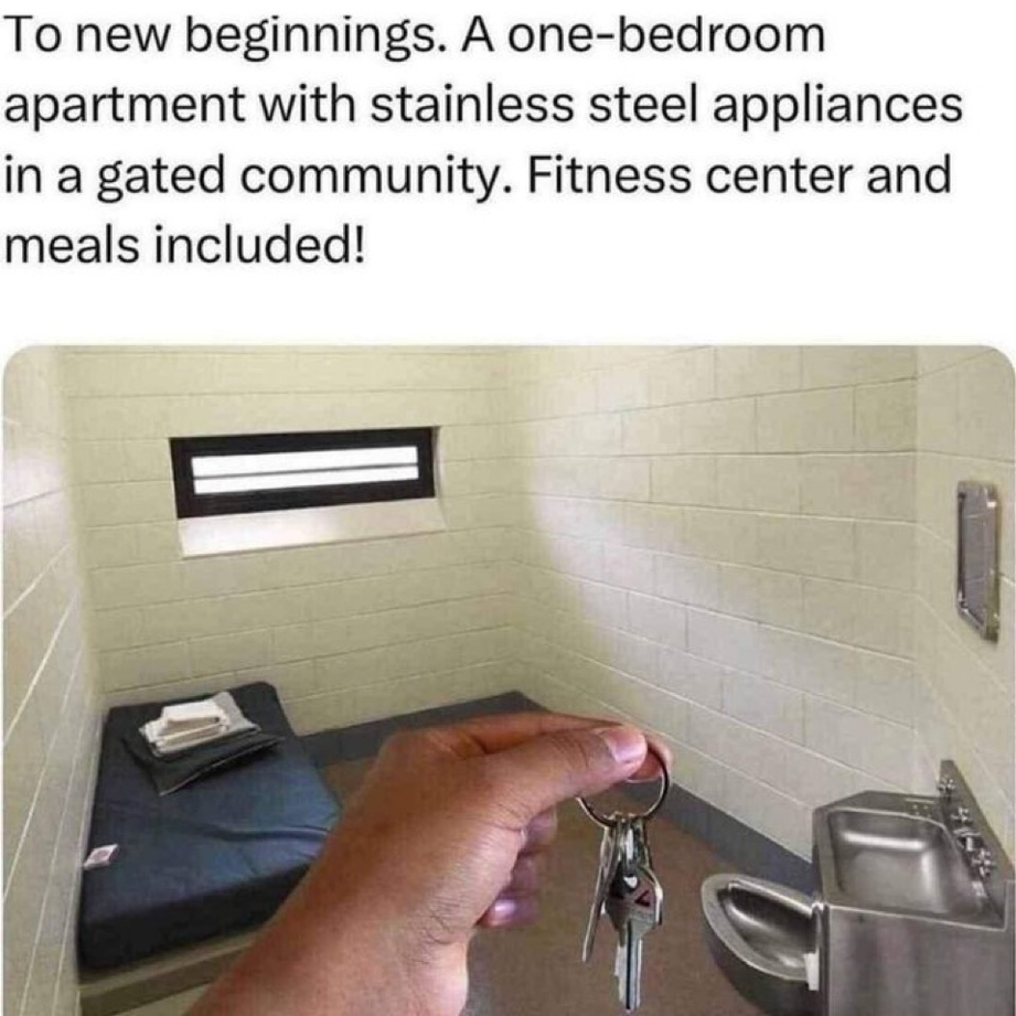 One-bedroom apartment with stainless steel appliances – meme