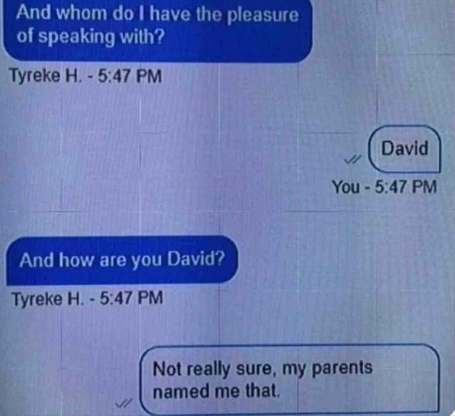 Parents named me that meme