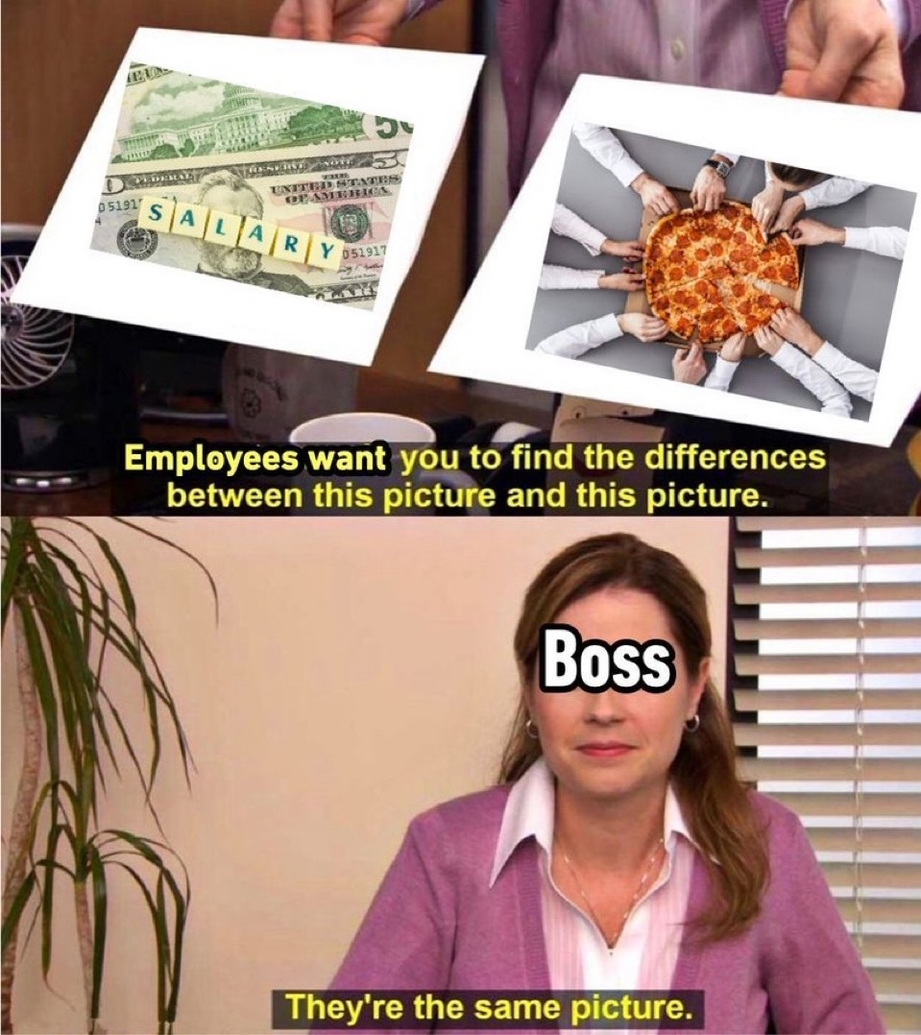 Salary – expectation vs. reality meme