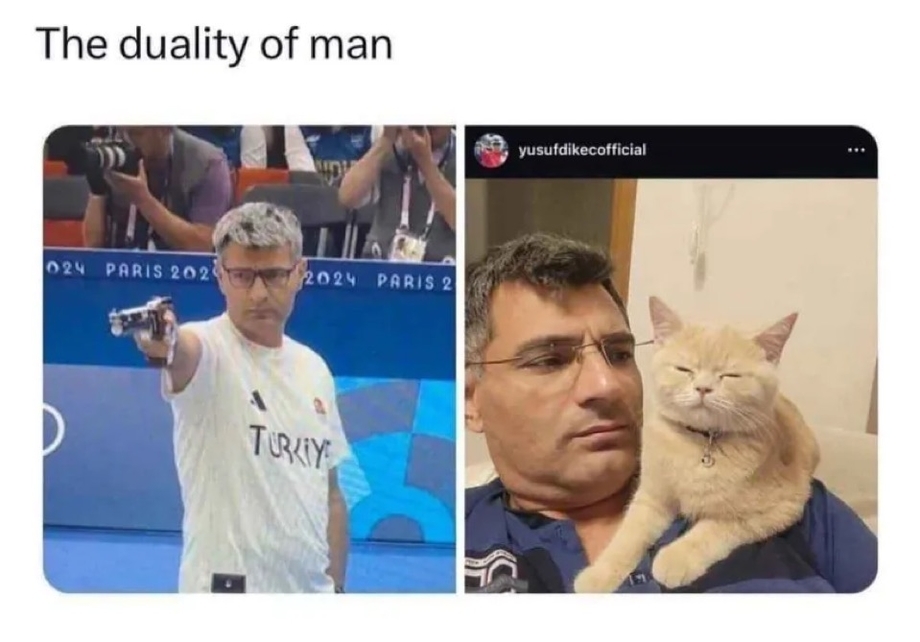 The duality of man meme