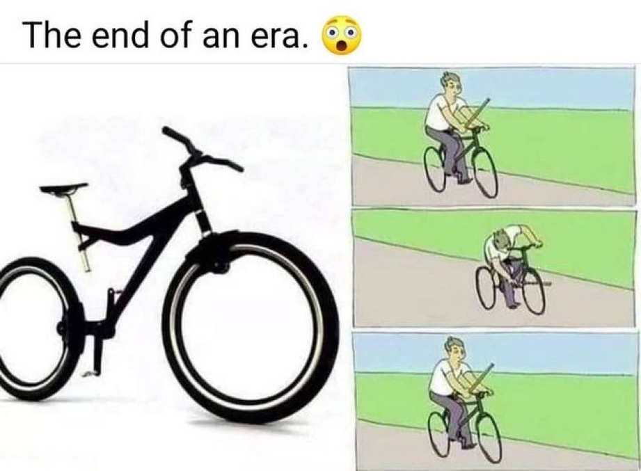 The end of a bicycle era