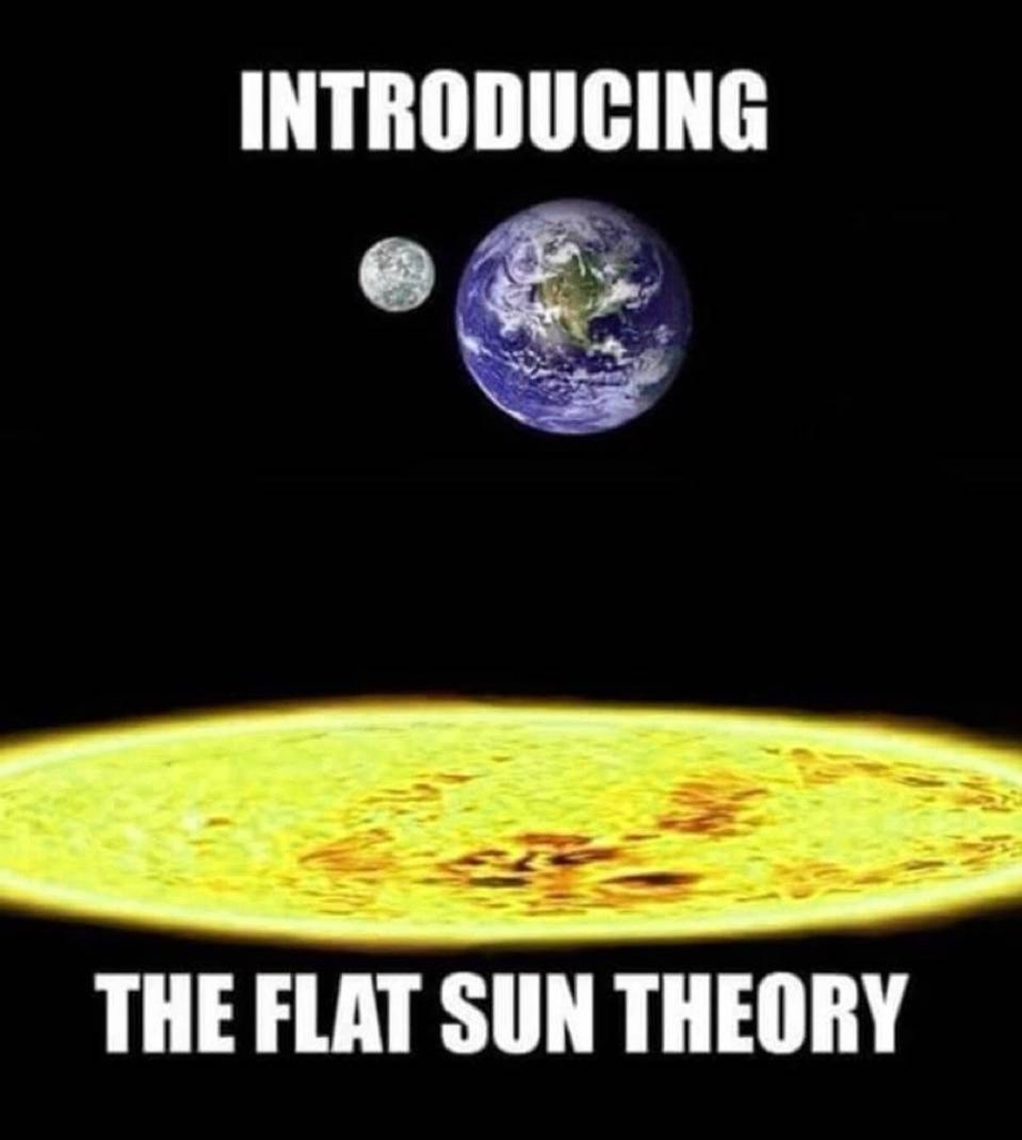 The flat sun theory
