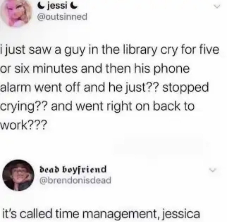Time management meme