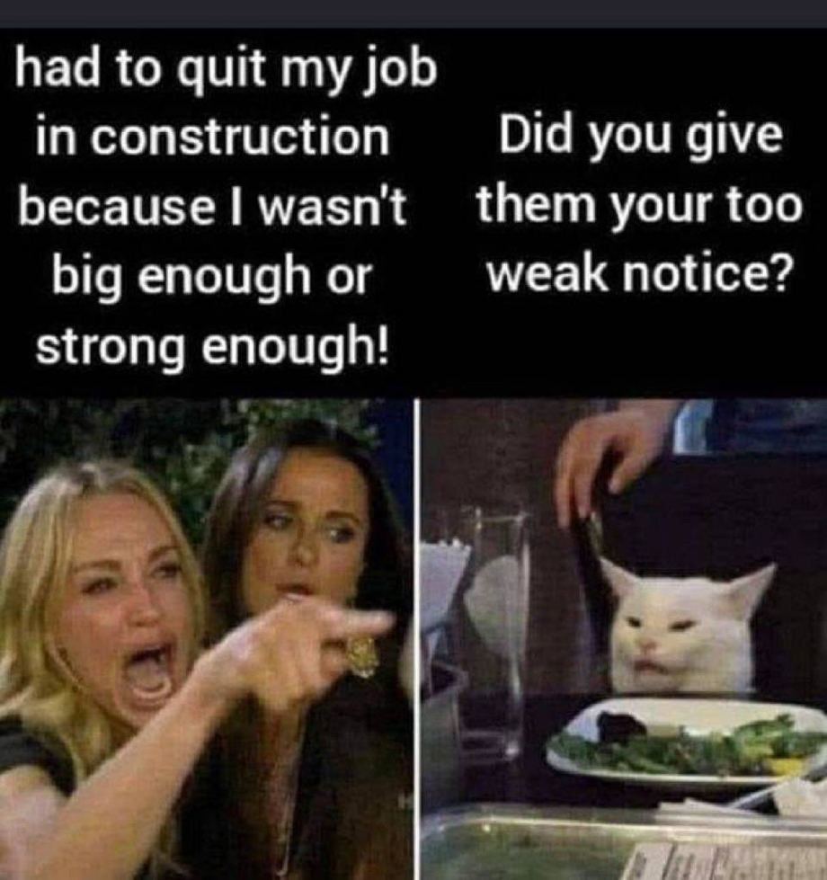 Too weak notice for quiting my job in construction