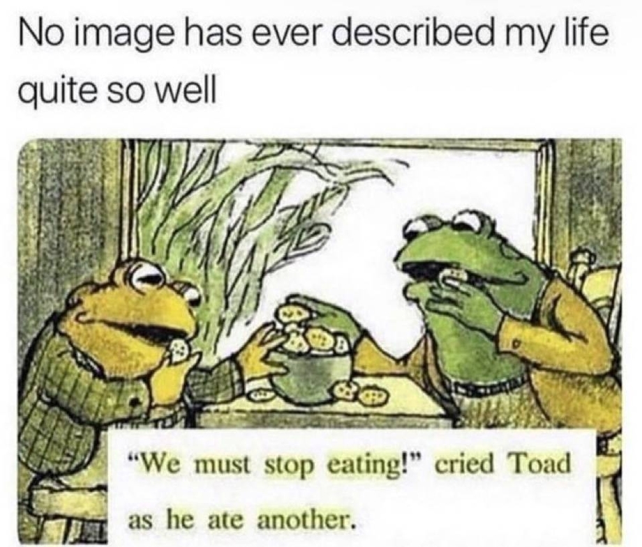 We must stop eating