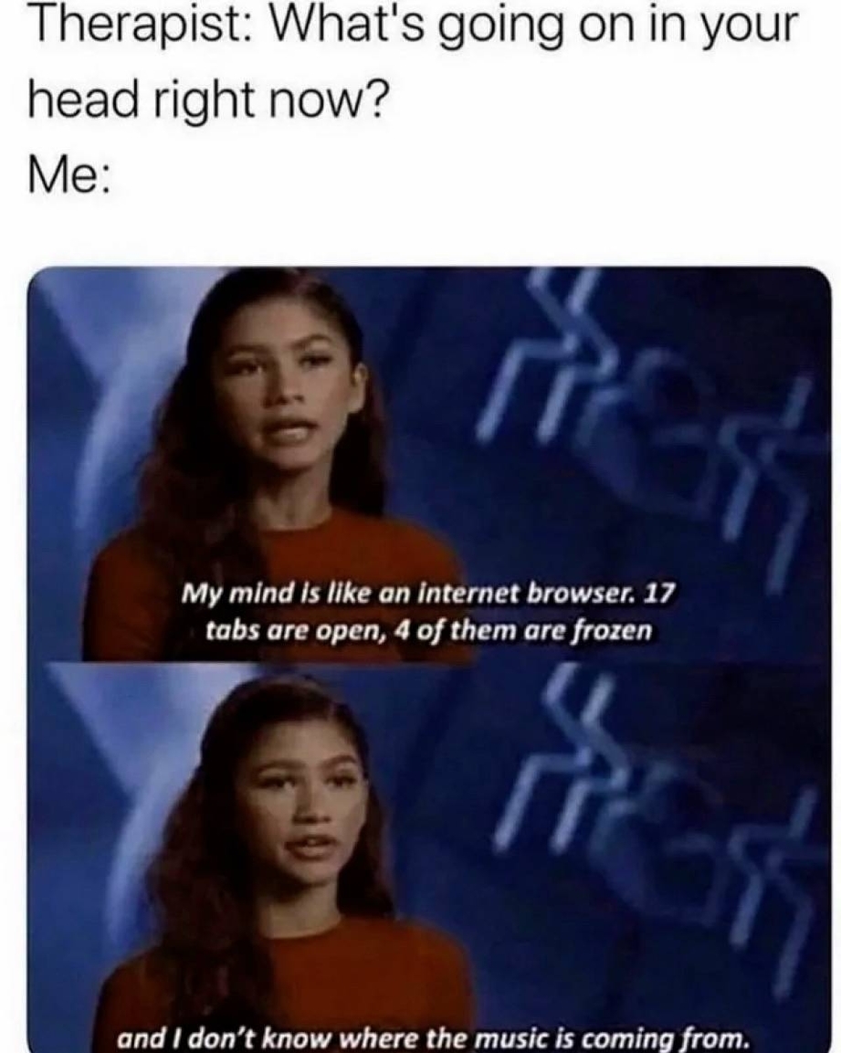What is going on in your head right now