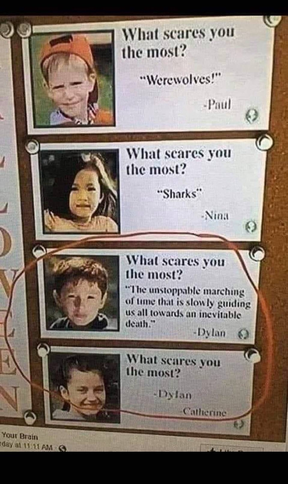 What scares kids the most