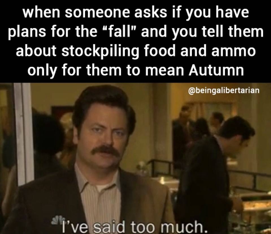 When someone asks if you have the plans for the fall