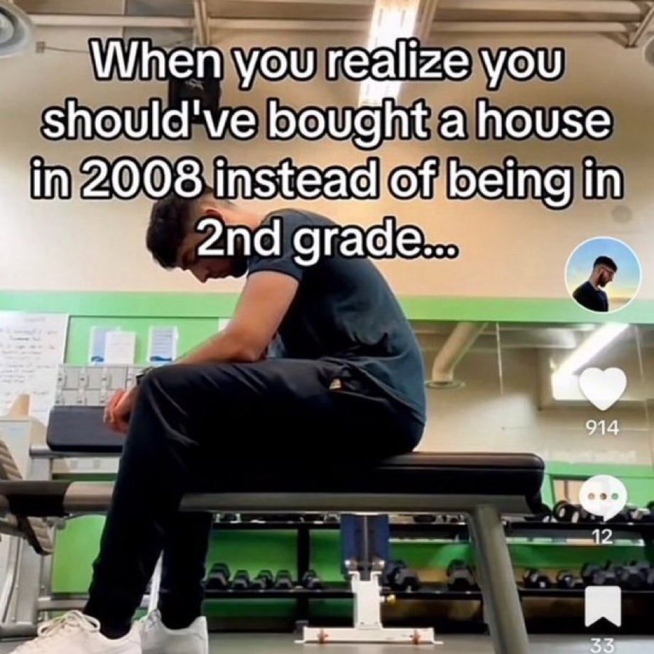 When you realize you should have bought a house