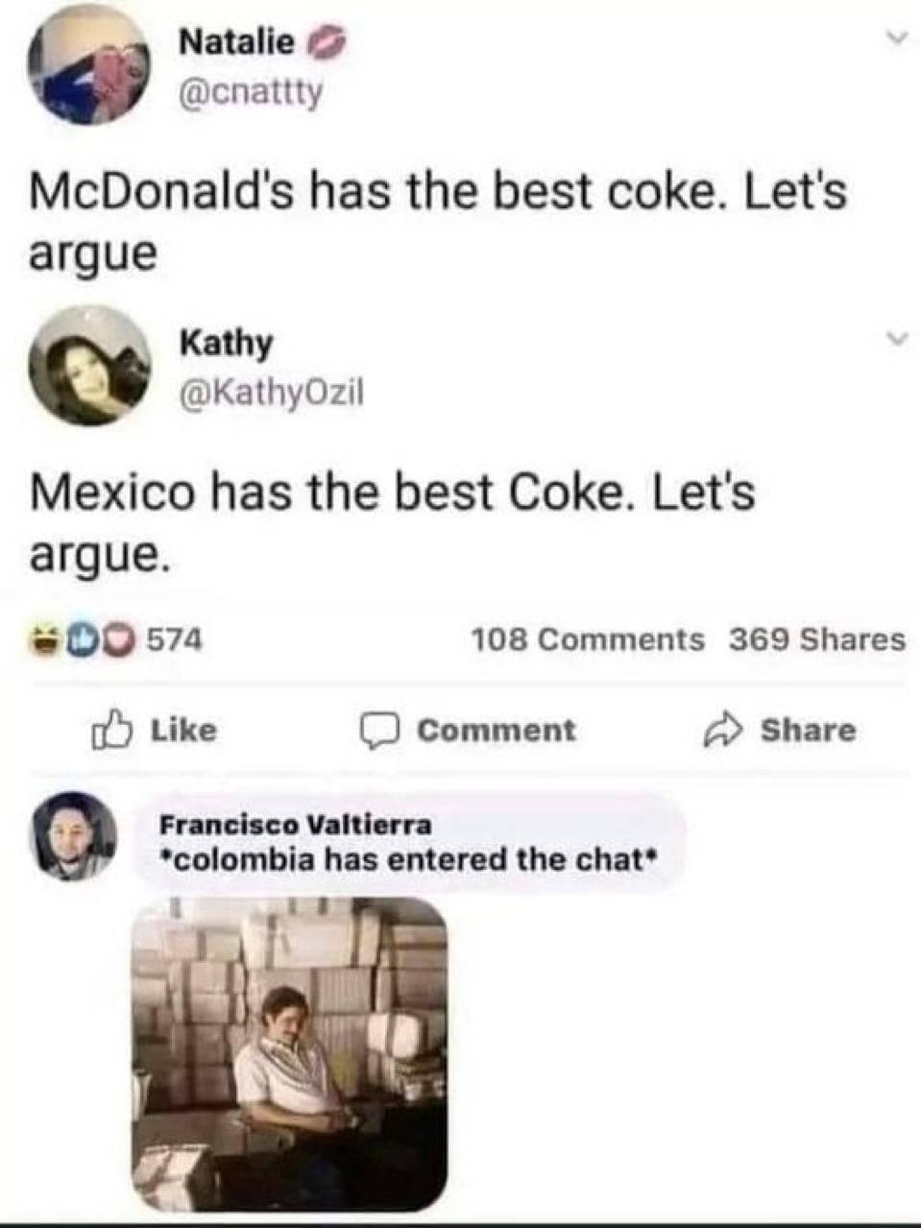Who has better coke – McDonalds or Mexico