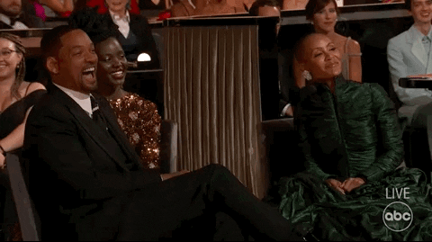 Will Smith Oscars Reaction GIF By The Academy Awards