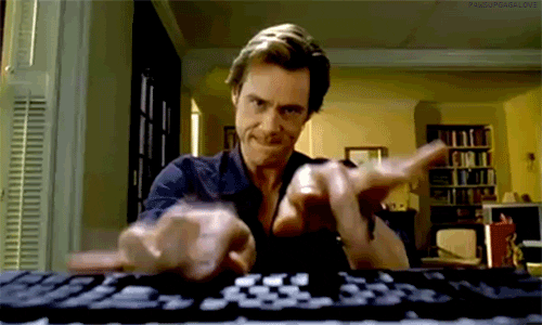Working from home Jim Carrey