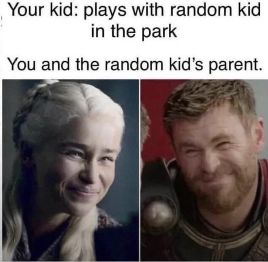 You and the random kids parent