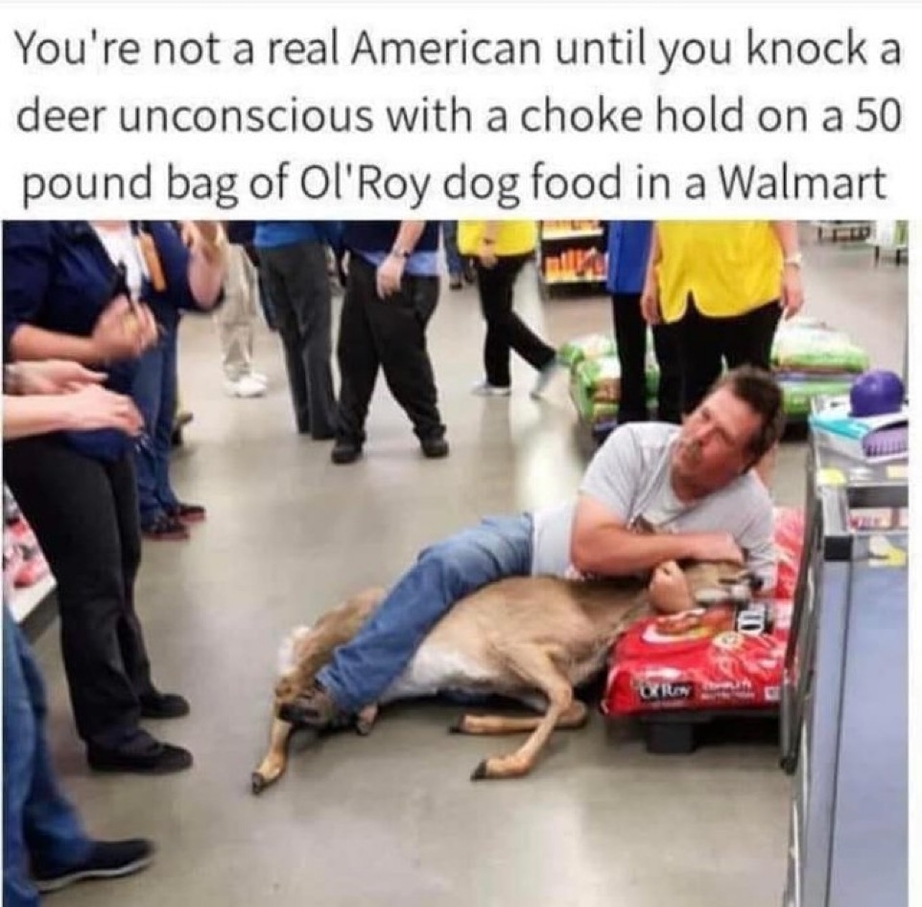 You are a real American when