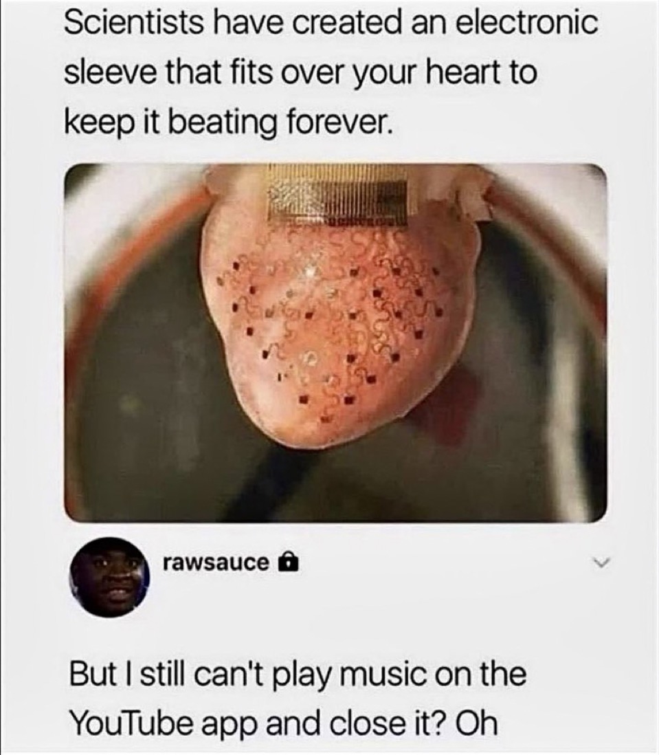 Youtube app meme