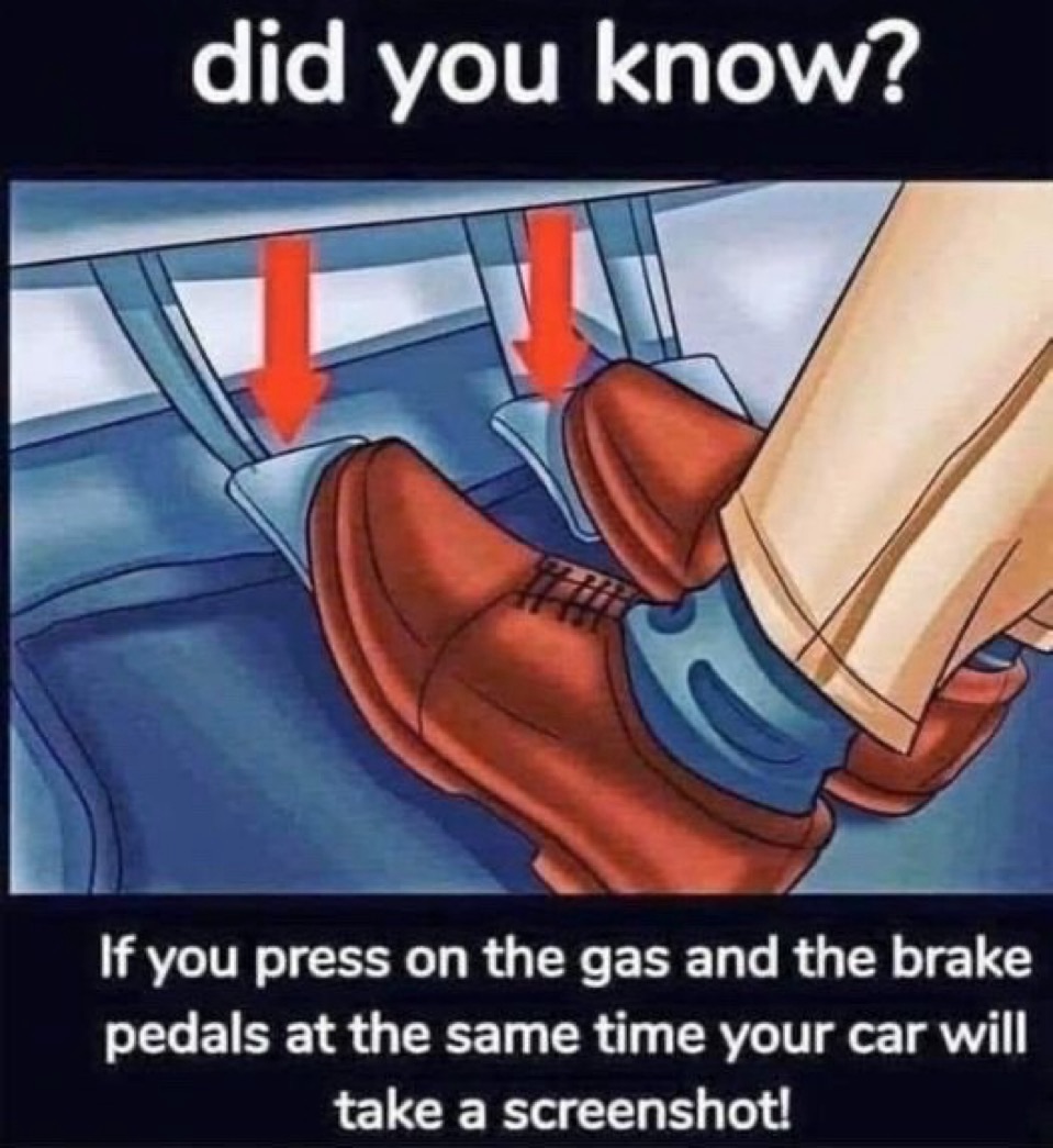 Gas pedals meme
