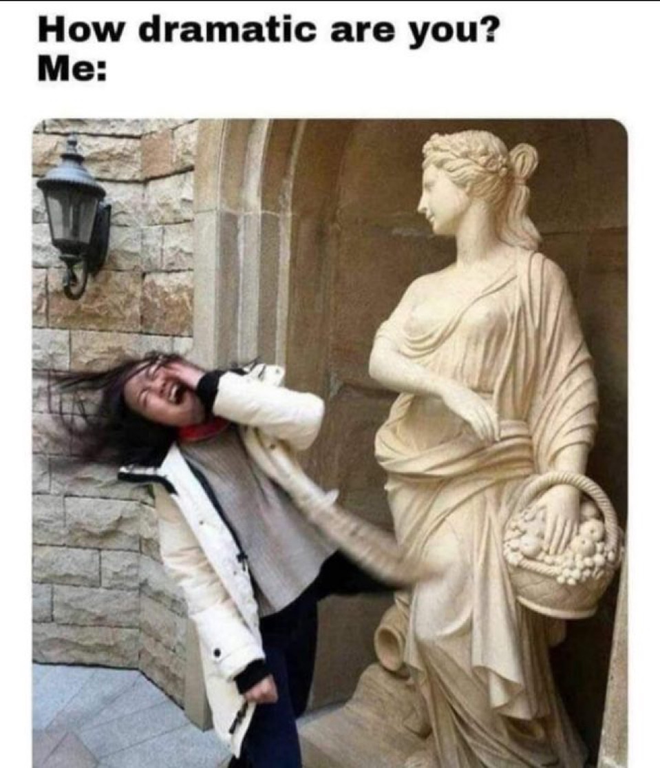 How dramatic are you meme