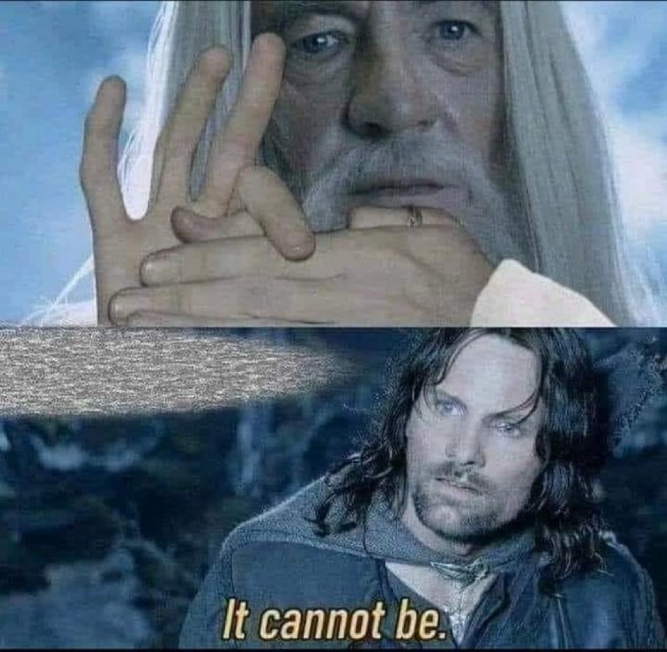 Lord of the rings meme