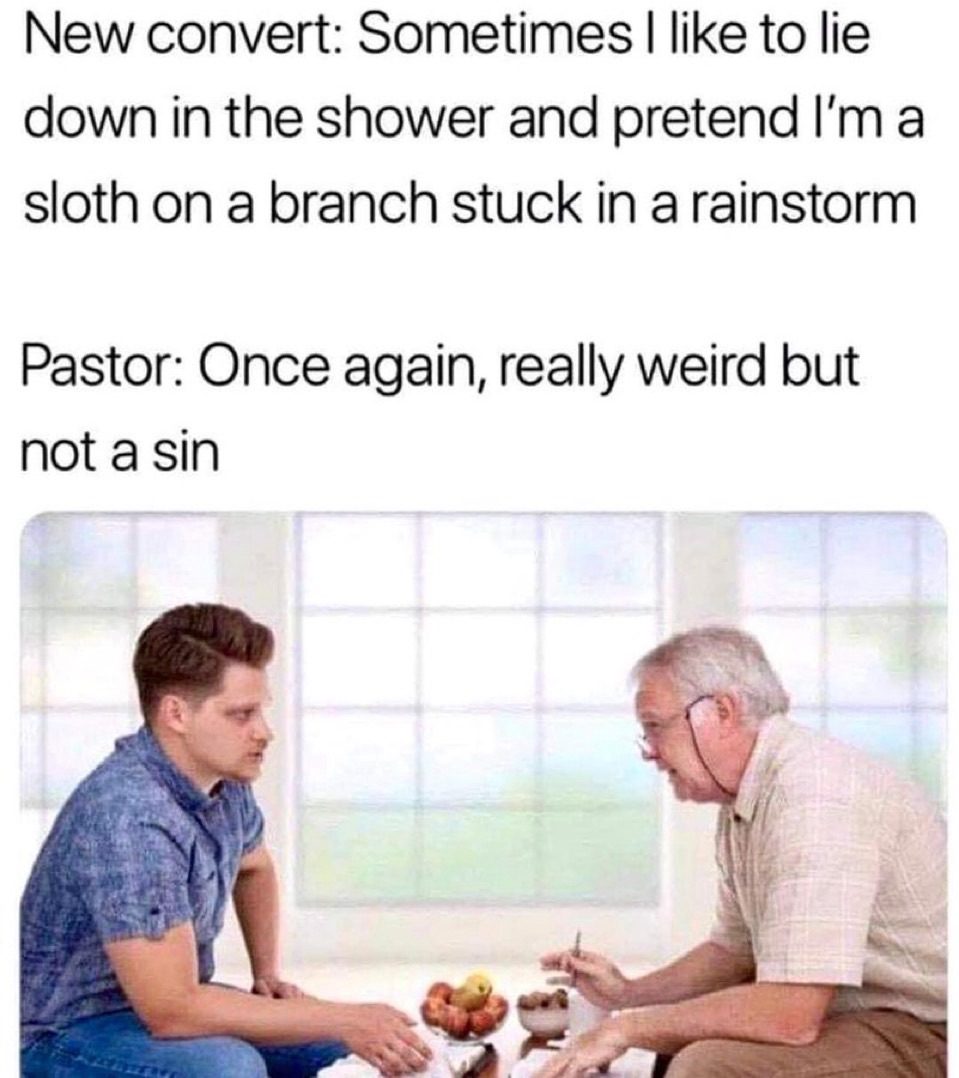 Talking to a priest meme